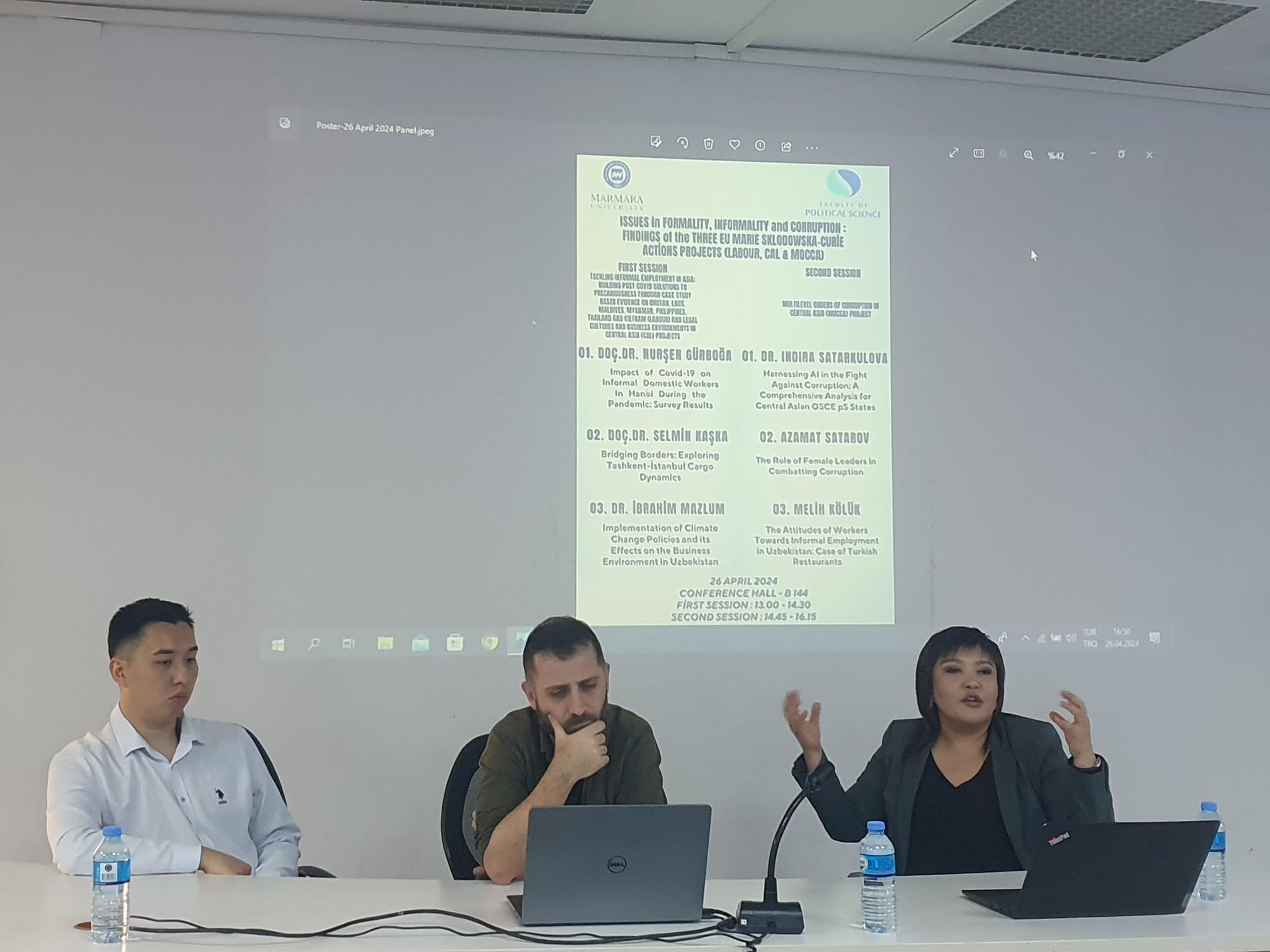 Indira's presentation at Marmara University 