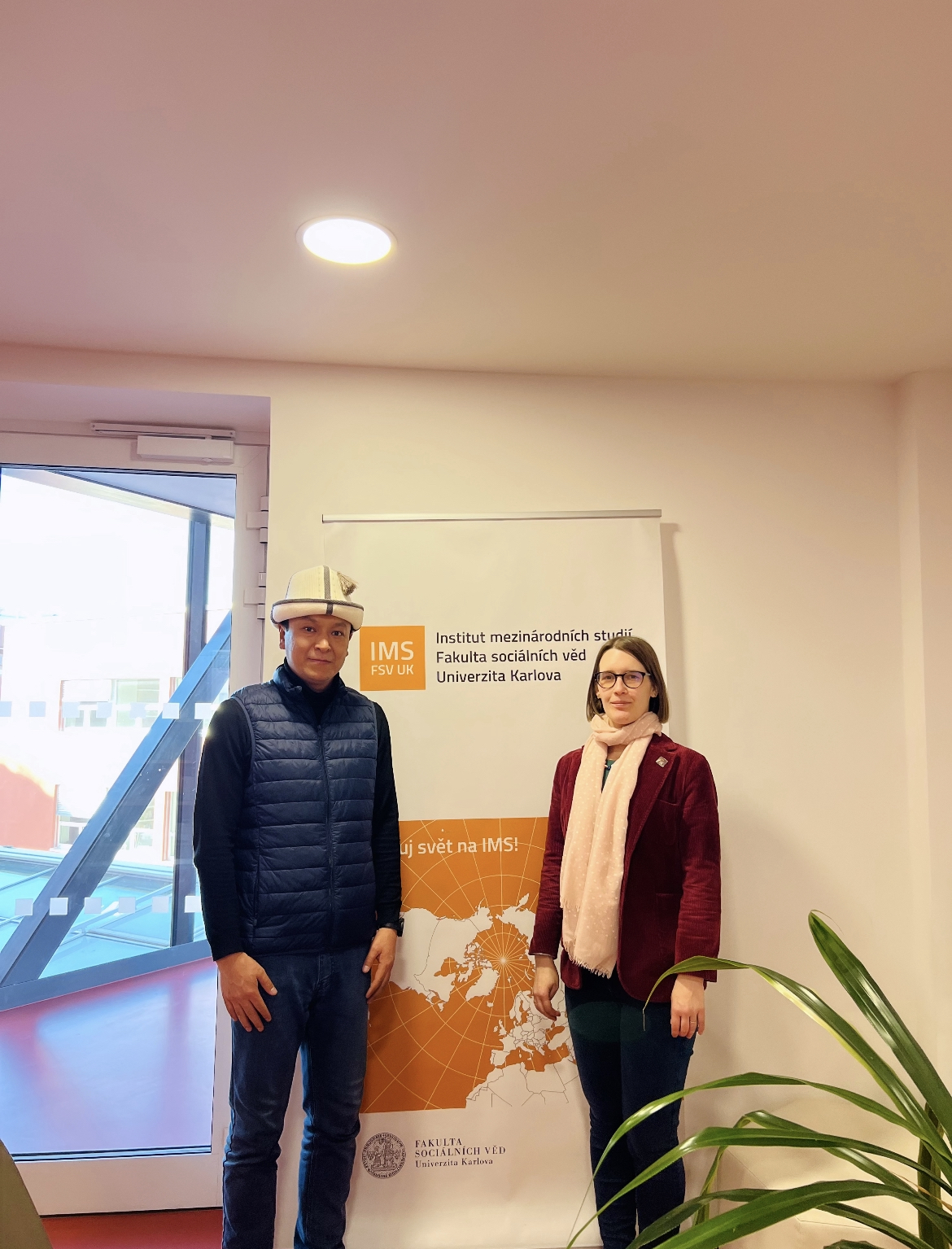 Zamir's secondment at Prague. With Anna Jordanova