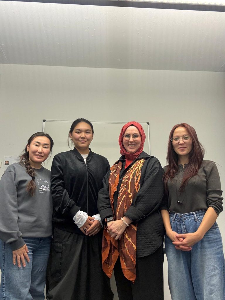 Busra with PhD students at Zurich University